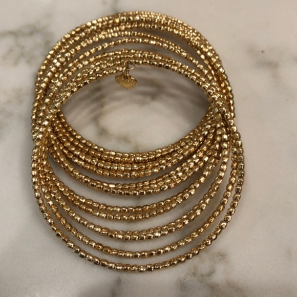 🔥Stella & Dot Gold Bardot Spiral Coil Bracelet - Picture 1 of 2